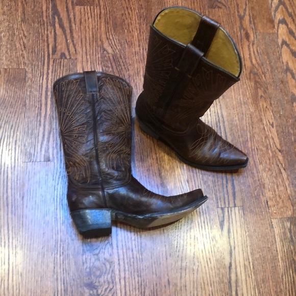 Cavenders Leather Cowboy Boots - Picture 8 of 8